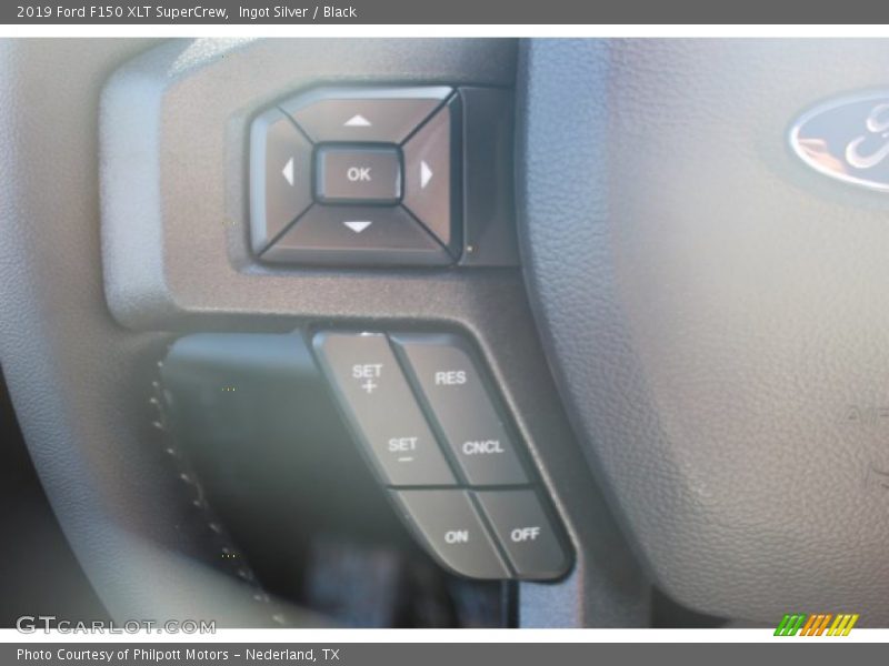 Ingot Silver / Black 2019 Ford F150 XLT SuperCrew