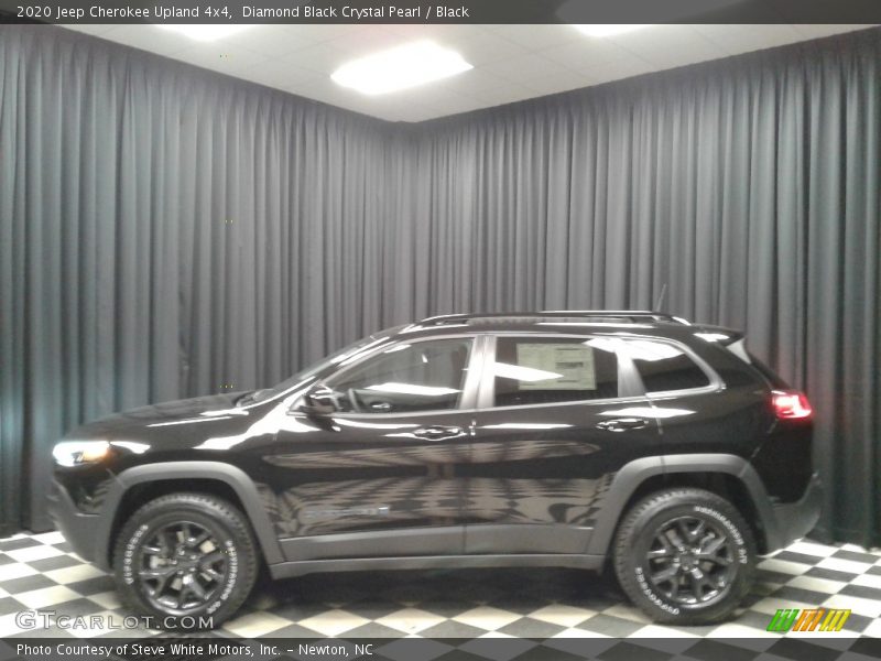 Diamond Black Crystal Pearl / Black 2020 Jeep Cherokee Upland 4x4