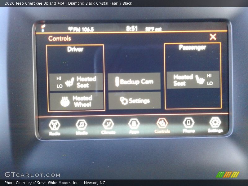 Diamond Black Crystal Pearl / Black 2020 Jeep Cherokee Upland 4x4