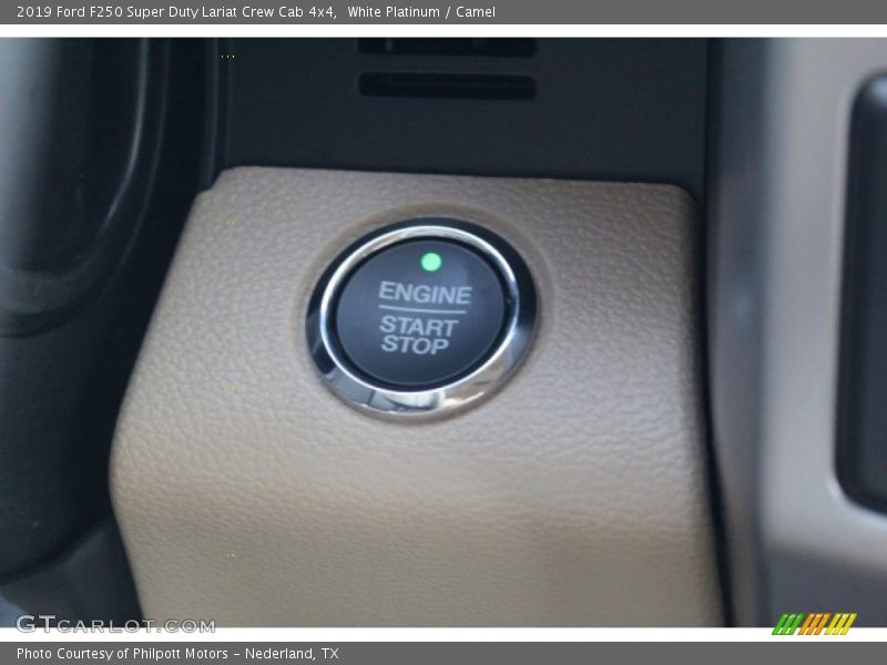 White Platinum / Camel 2019 Ford F250 Super Duty Lariat Crew Cab 4x4