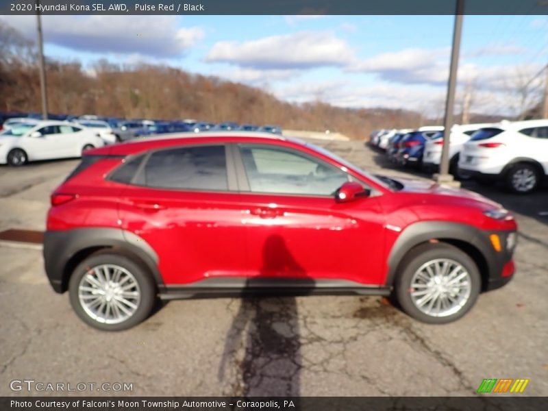 Pulse Red / Black 2020 Hyundai Kona SEL AWD