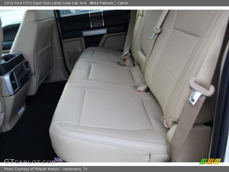 White Platinum / Camel 2019 Ford F250 Super Duty Lariat Crew Cab 4x4