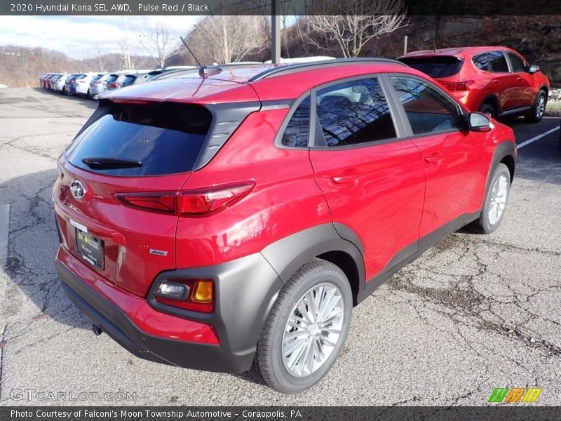 Pulse Red / Black 2020 Hyundai Kona SEL AWD