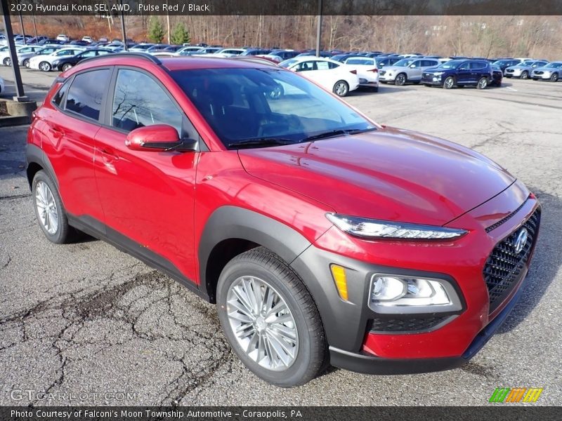 Pulse Red / Black 2020 Hyundai Kona SEL AWD