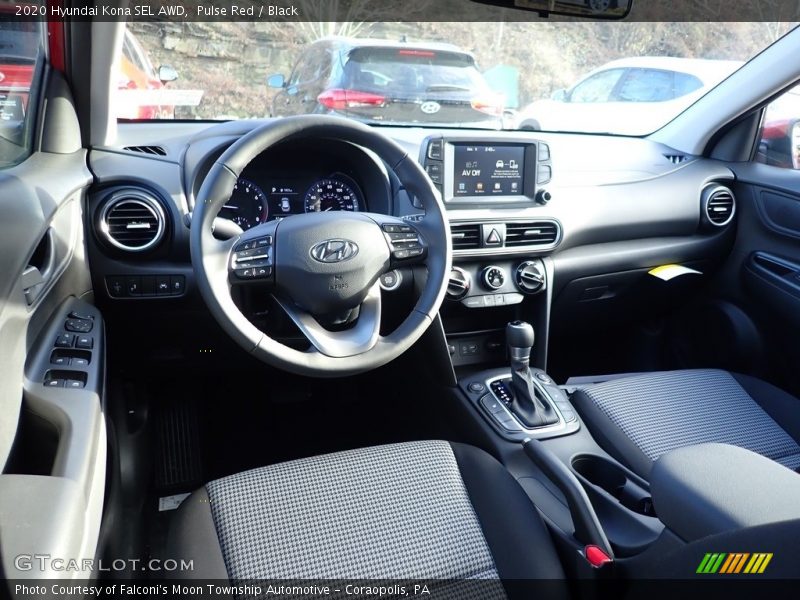 Pulse Red / Black 2020 Hyundai Kona SEL AWD