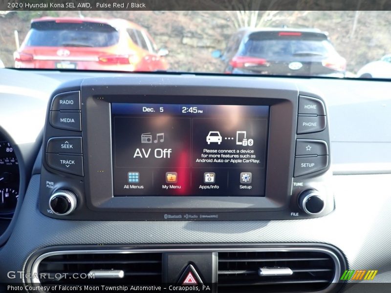 Pulse Red / Black 2020 Hyundai Kona SEL AWD