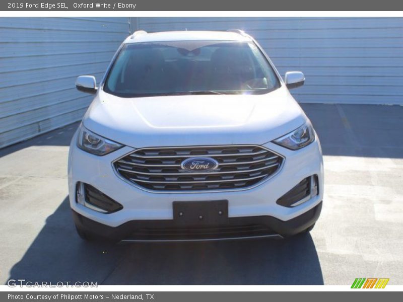 Oxford White / Ebony 2019 Ford Edge SEL