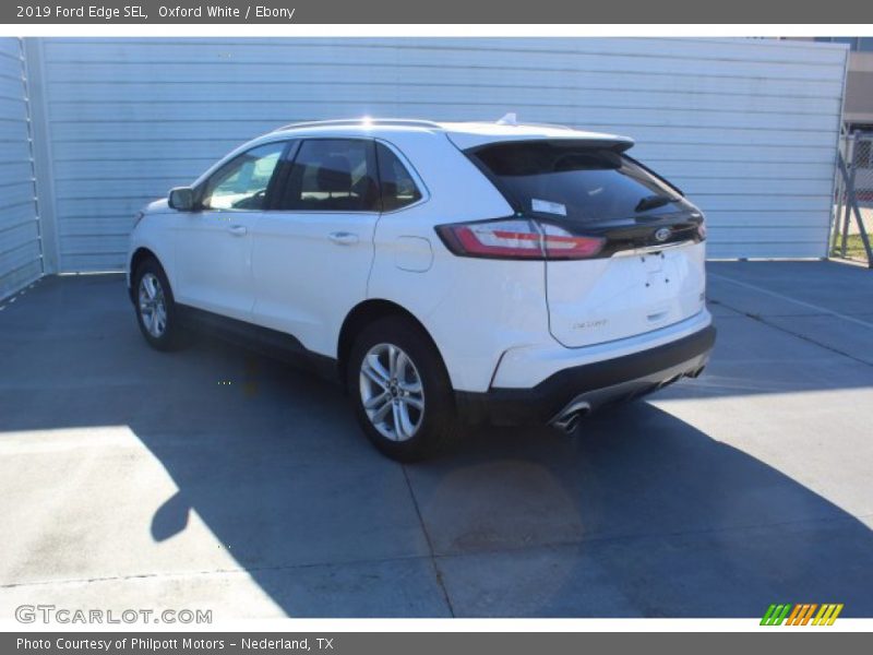 Oxford White / Ebony 2019 Ford Edge SEL