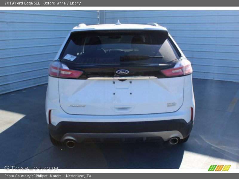 Oxford White / Ebony 2019 Ford Edge SEL