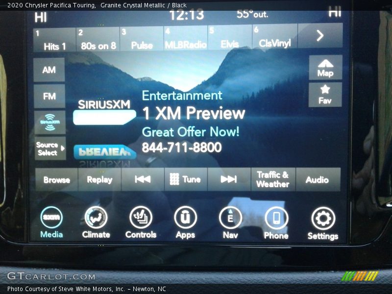 Granite Crystal Metallic / Black 2020 Chrysler Pacifica Touring