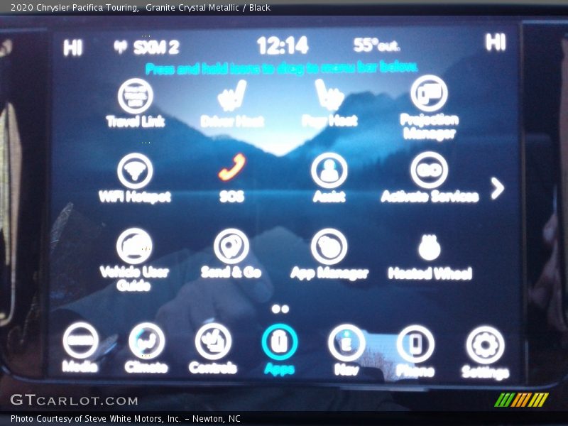 Granite Crystal Metallic / Black 2020 Chrysler Pacifica Touring
