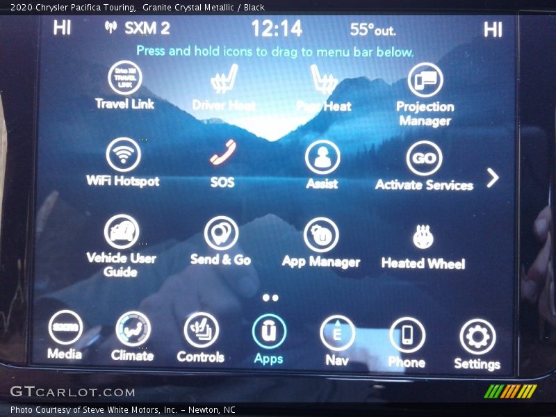 Granite Crystal Metallic / Black 2020 Chrysler Pacifica Touring