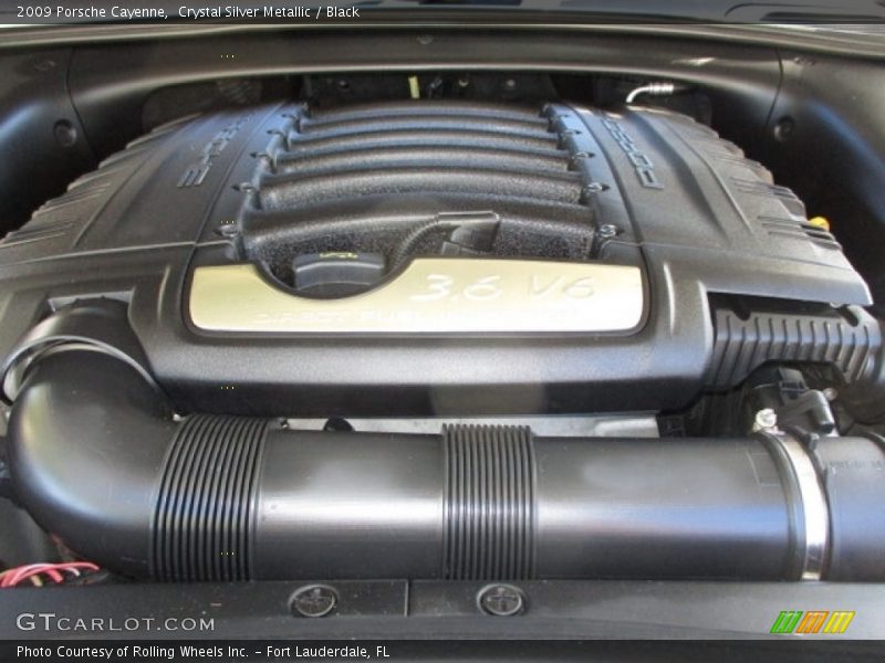 Crystal Silver Metallic / Black 2009 Porsche Cayenne