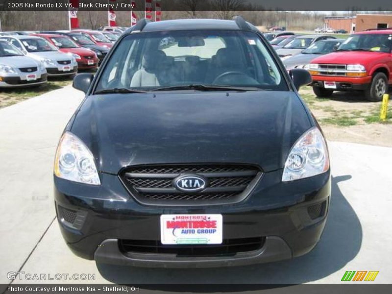 Black Cherry / Gray 2008 Kia Rondo LX V6