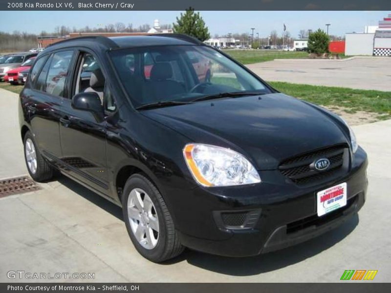 Black Cherry / Gray 2008 Kia Rondo LX V6