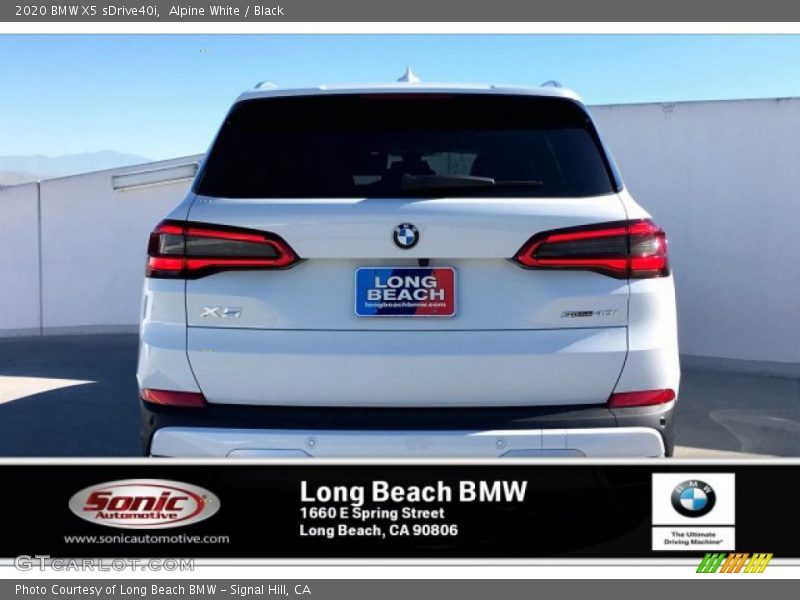 Alpine White / Black 2020 BMW X5 sDrive40i