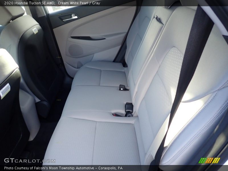 Cream White Pearl / Gray 2020 Hyundai Tucson SE AWD