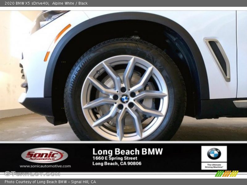 Alpine White / Black 2020 BMW X5 sDrive40i
