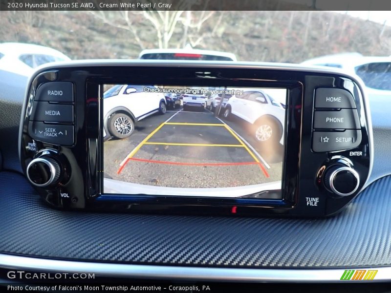 Cream White Pearl / Gray 2020 Hyundai Tucson SE AWD