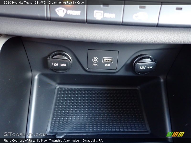 Cream White Pearl / Gray 2020 Hyundai Tucson SE AWD