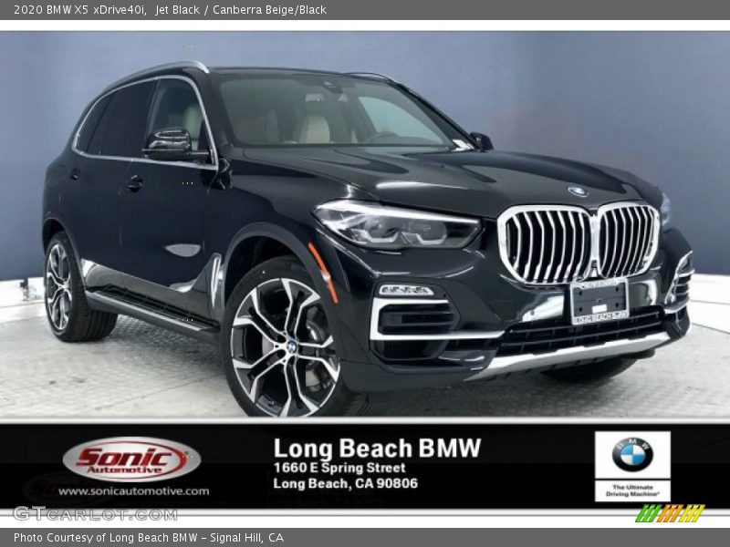 Jet Black / Canberra Beige/Black 2020 BMW X5 xDrive40i