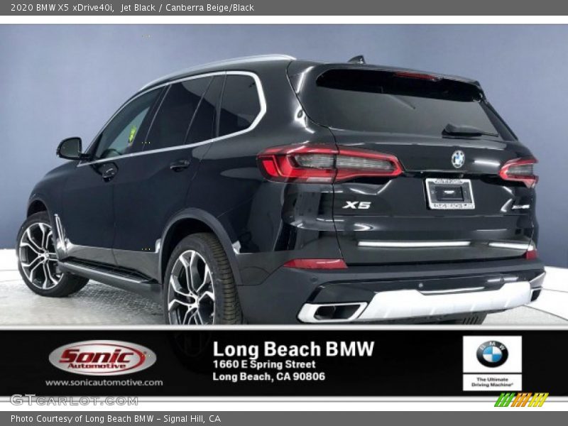 Jet Black / Canberra Beige/Black 2020 BMW X5 xDrive40i