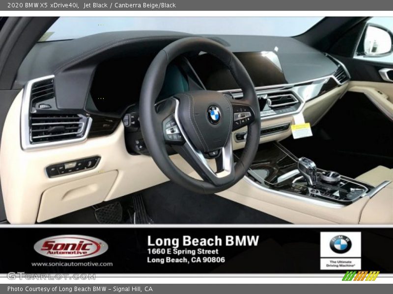 Jet Black / Canberra Beige/Black 2020 BMW X5 xDrive40i