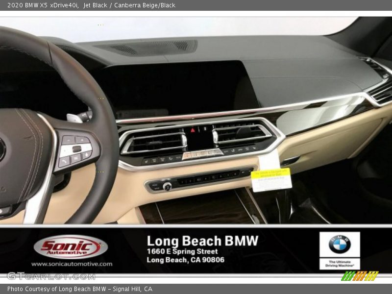 Jet Black / Canberra Beige/Black 2020 BMW X5 xDrive40i