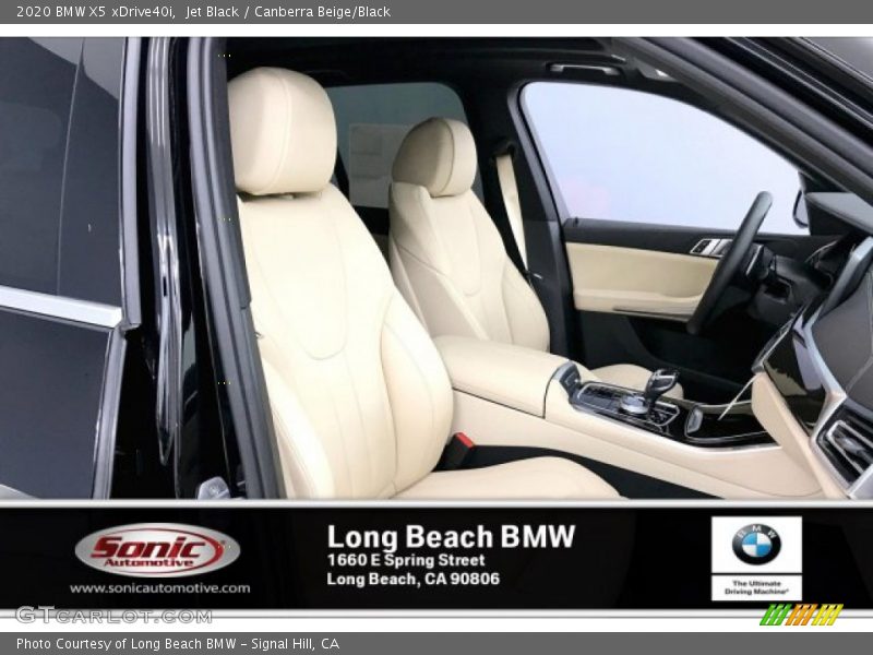 Jet Black / Canberra Beige/Black 2020 BMW X5 xDrive40i