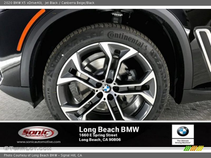 Jet Black / Canberra Beige/Black 2020 BMW X5 xDrive40i