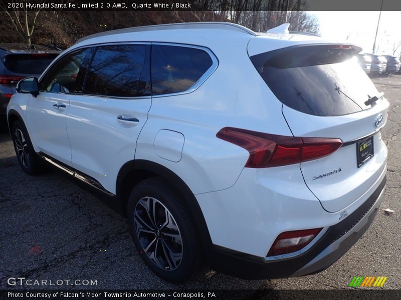 Quartz White / Black 2020 Hyundai Santa Fe Limited 2.0 AWD