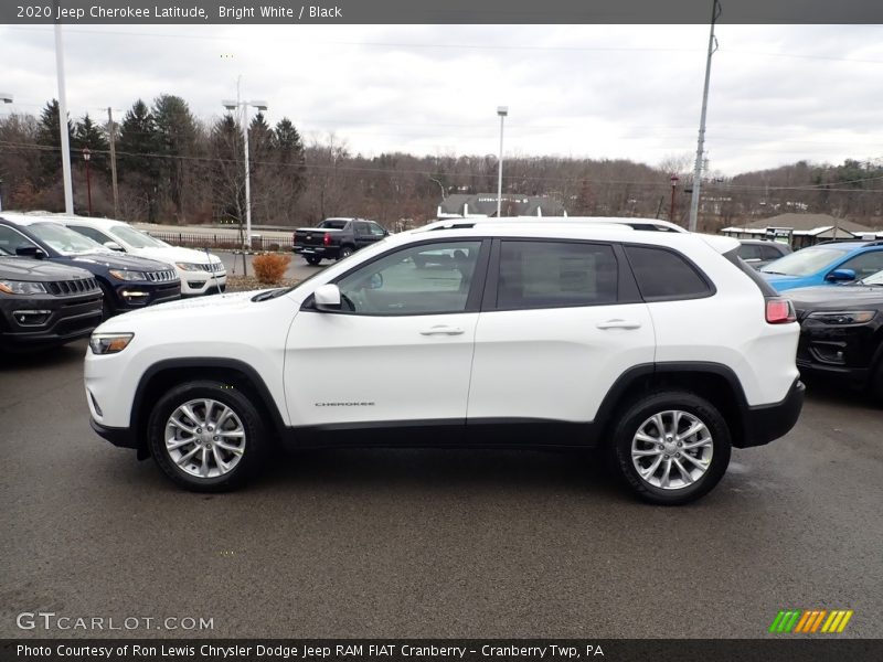 Bright White / Black 2020 Jeep Cherokee Latitude