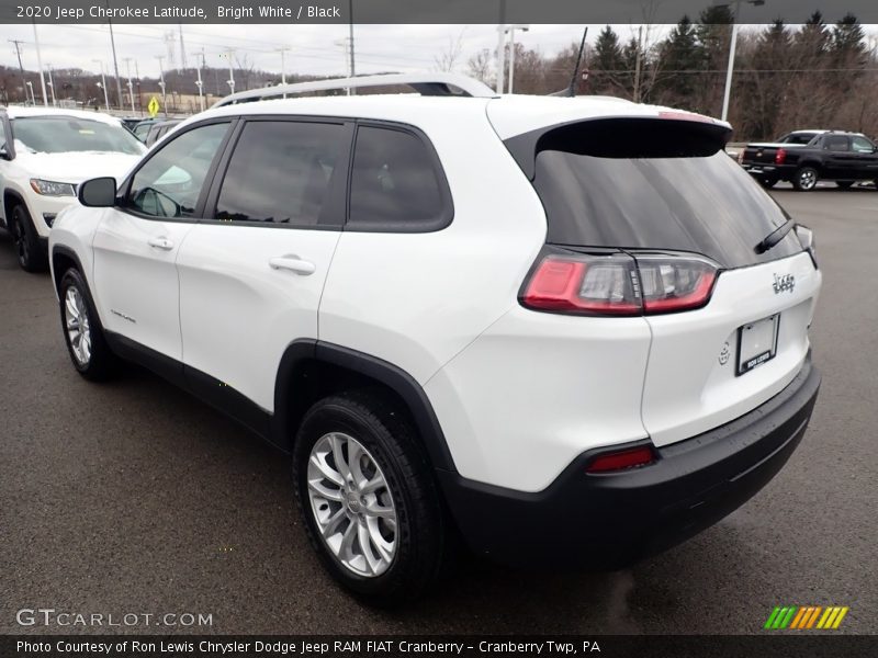 Bright White / Black 2020 Jeep Cherokee Latitude