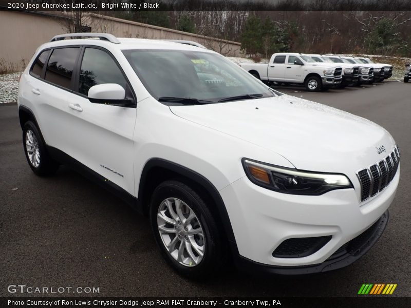 Bright White / Black 2020 Jeep Cherokee Latitude