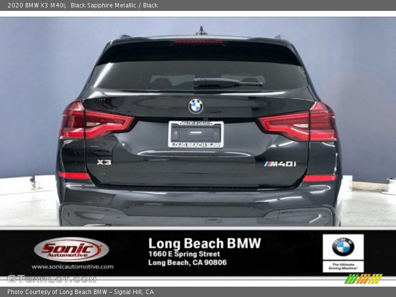 Black Sapphire Metallic / Black 2020 BMW X3 M40i