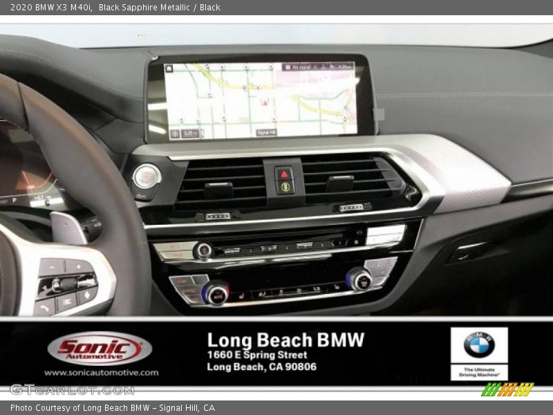 Black Sapphire Metallic / Black 2020 BMW X3 M40i