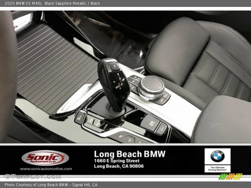 Black Sapphire Metallic / Black 2020 BMW X3 M40i