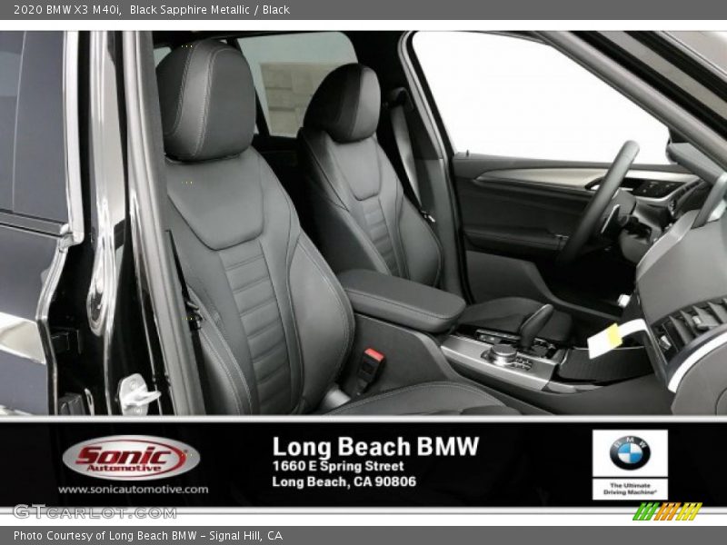 Black Sapphire Metallic / Black 2020 BMW X3 M40i