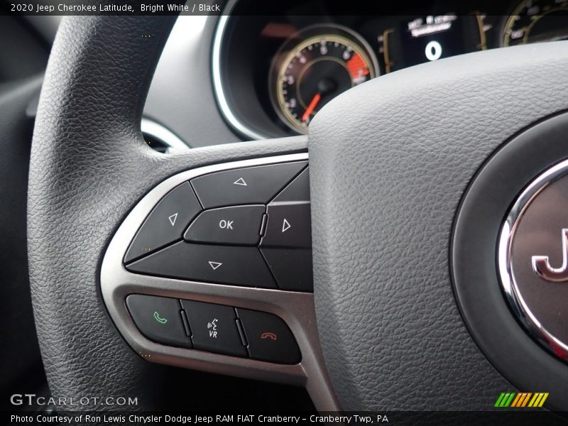 Bright White / Black 2020 Jeep Cherokee Latitude