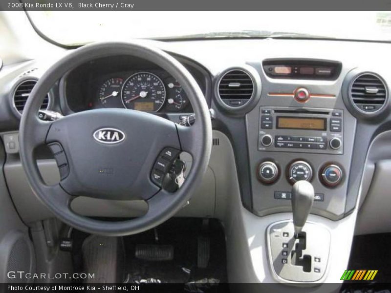 Black Cherry / Gray 2008 Kia Rondo LX V6