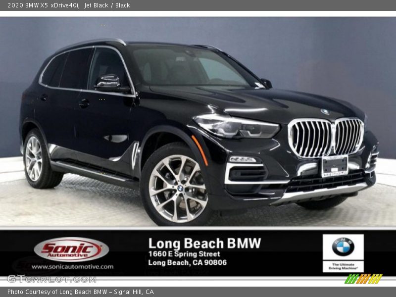 Jet Black / Black 2020 BMW X5 xDrive40i