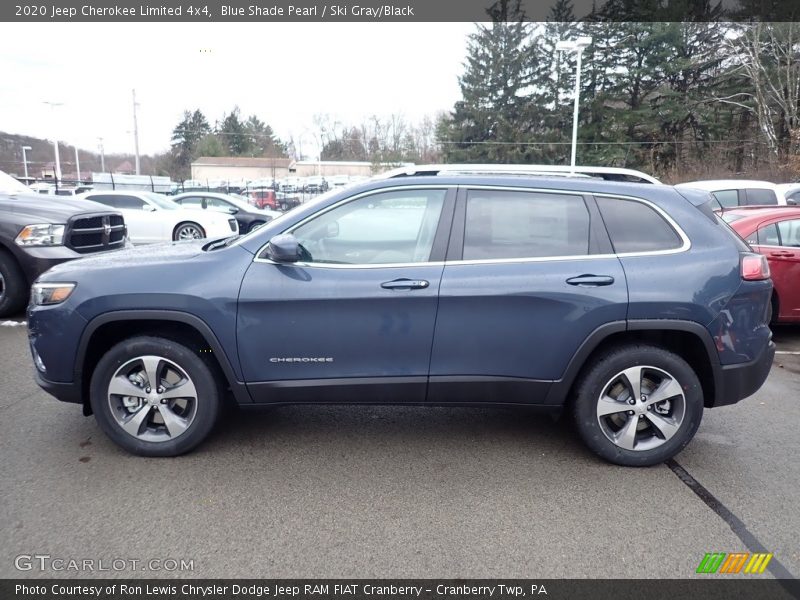 Blue Shade Pearl / Ski Gray/Black 2020 Jeep Cherokee Limited 4x4