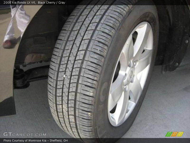 Black Cherry / Gray 2008 Kia Rondo LX V6