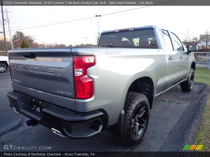 Satin Steel Metallic / Jet Black 2020 Chevrolet Silverado 1500 Custom Trail Boss Double Cab 4x4