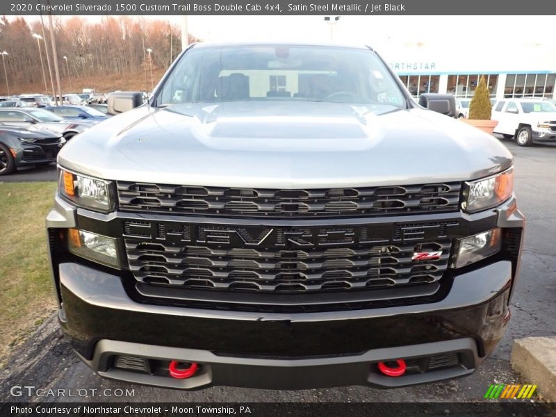 Satin Steel Metallic / Jet Black 2020 Chevrolet Silverado 1500 Custom Trail Boss Double Cab 4x4