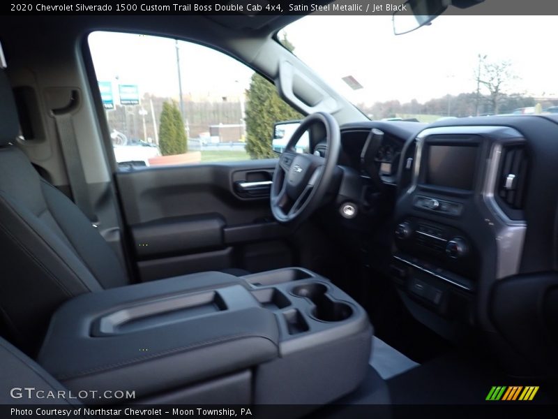 Satin Steel Metallic / Jet Black 2020 Chevrolet Silverado 1500 Custom Trail Boss Double Cab 4x4