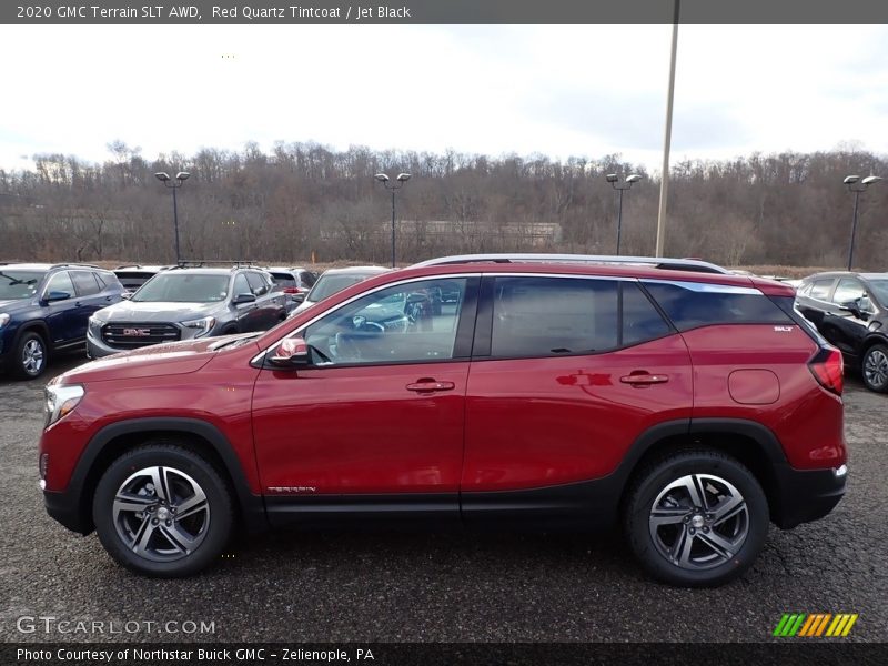 Red Quartz Tintcoat / Jet Black 2020 GMC Terrain SLT AWD