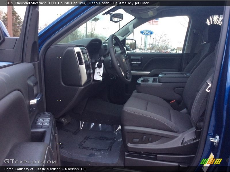 Deep Ocean Blue Metallic / Jet Black 2019 Chevrolet Silverado LD LT Double Cab 4x4