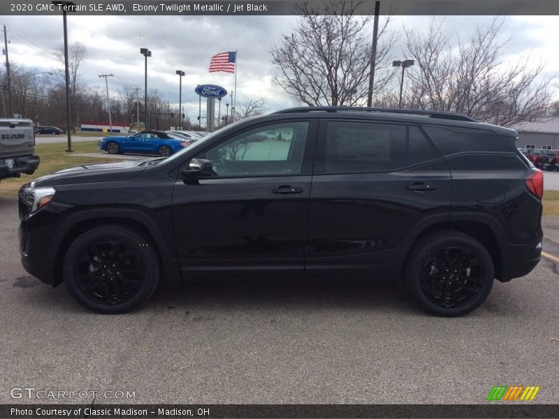 Ebony Twilight Metallic / Jet Black 2020 GMC Terrain SLE AWD