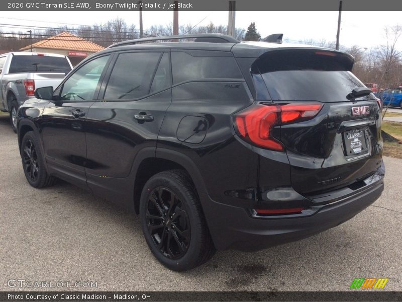 Ebony Twilight Metallic / Jet Black 2020 GMC Terrain SLE AWD